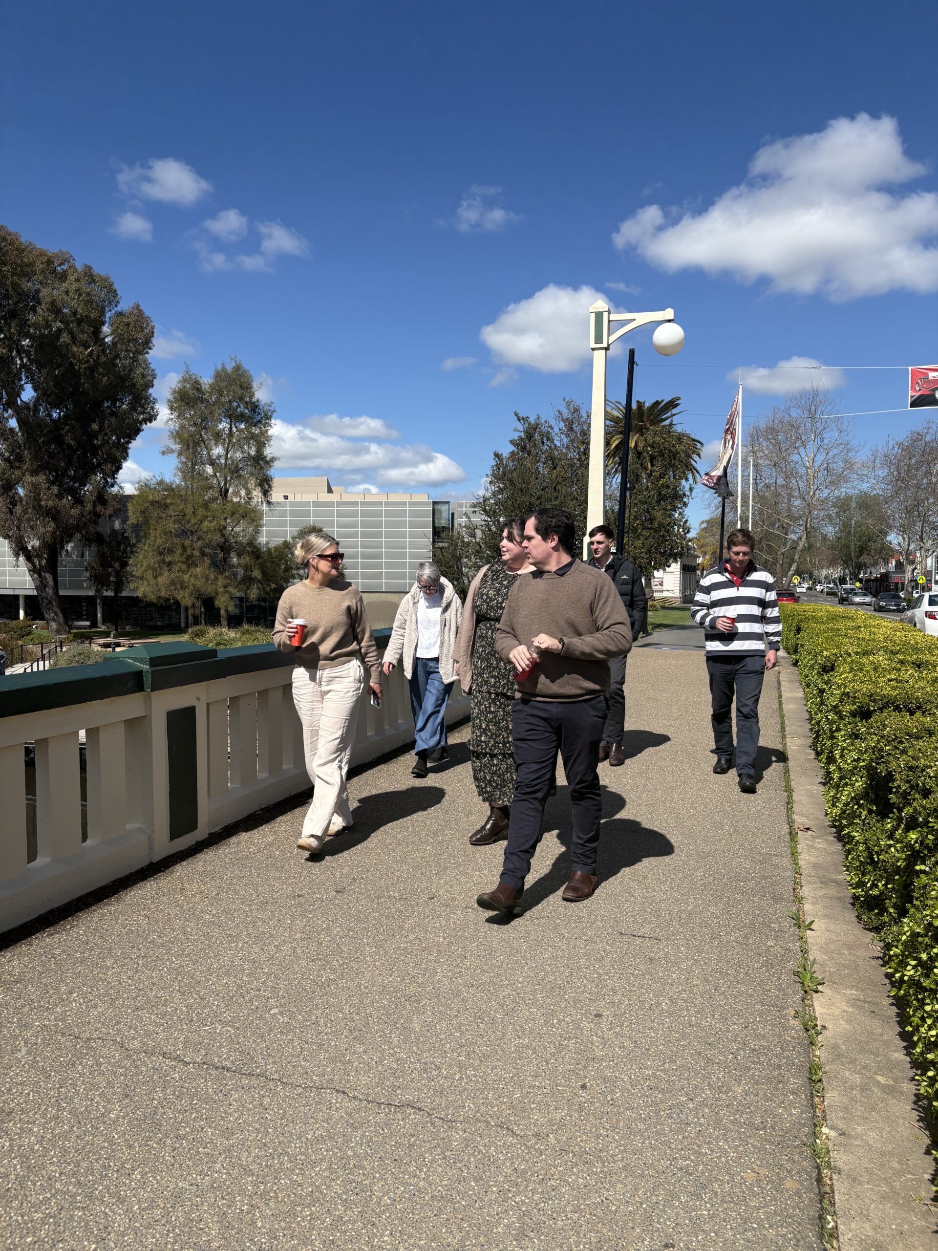 our team walking the streets of wagga