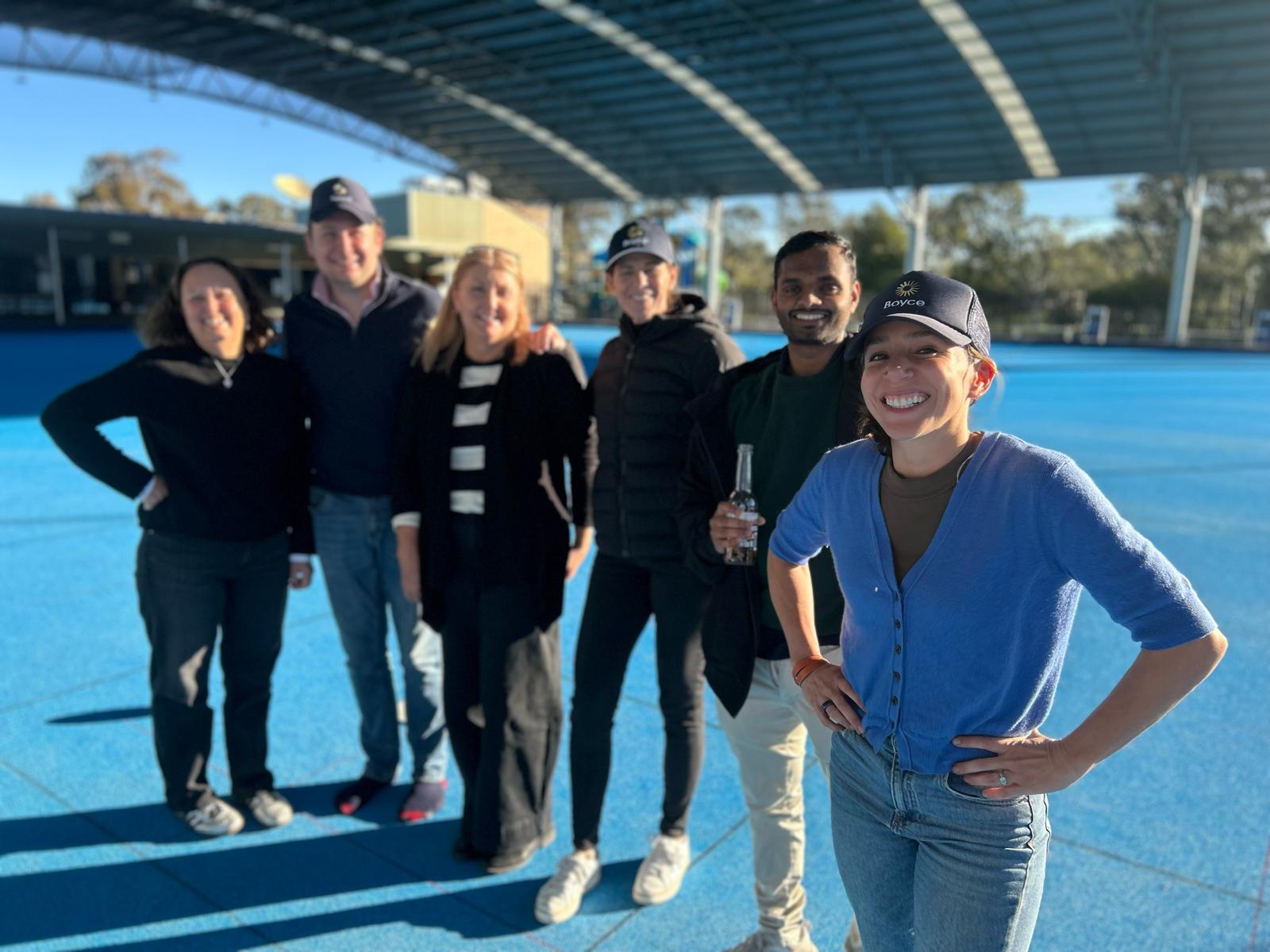 moree team exercising for charity